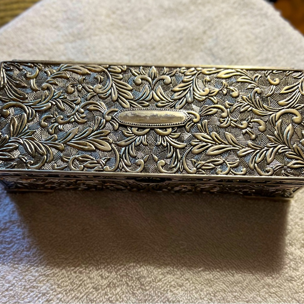 VINTAGE AUTHENTIC GODINGER MIRRORED JEWELRY BOX